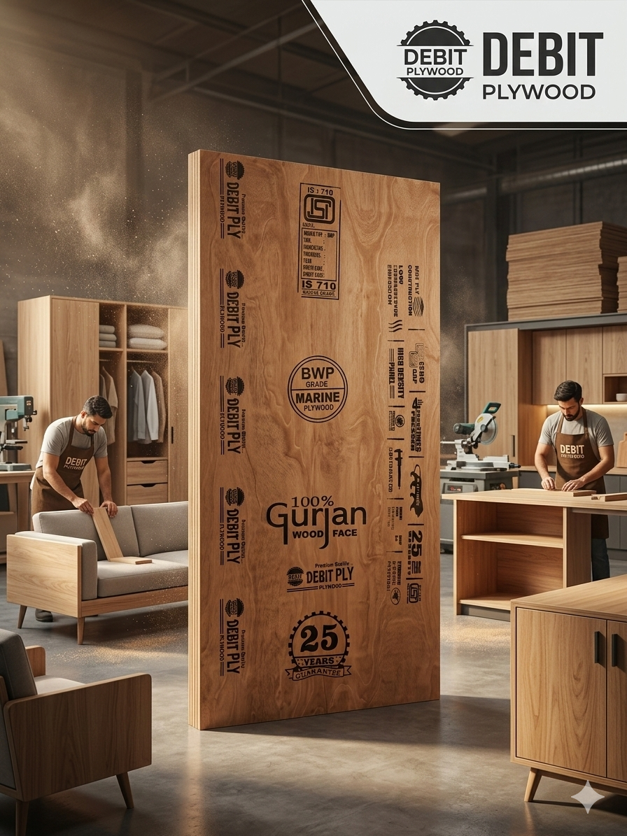“કલાકારી સાથે મજબૂતી – Debit Plywood”